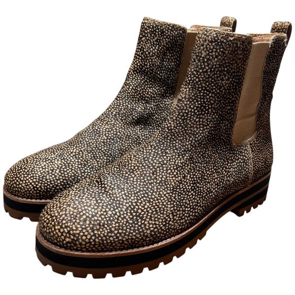 MADEWELL The Ivy Chelsea Women's Size 9.5 Boot Mini Dot Calf Hair Lug Sole MA427 - Picture 5 of 16